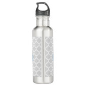 Sky Blue Quatrepot Personalisiert Water Flasche Edelstahlflasche (Rückseite)