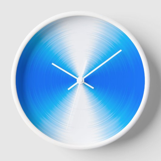 Sky Blue Radiant Contemporary Uhr (Vorderseite)