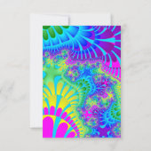 Sky Blue Rainbow Melt Einladung (Rückseite)