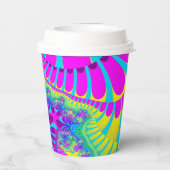 Sky Blue Rainbow Melt Pappbecher (Rückseite)