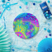 Sky Blue Rainbow Melt Pappteller (Party)