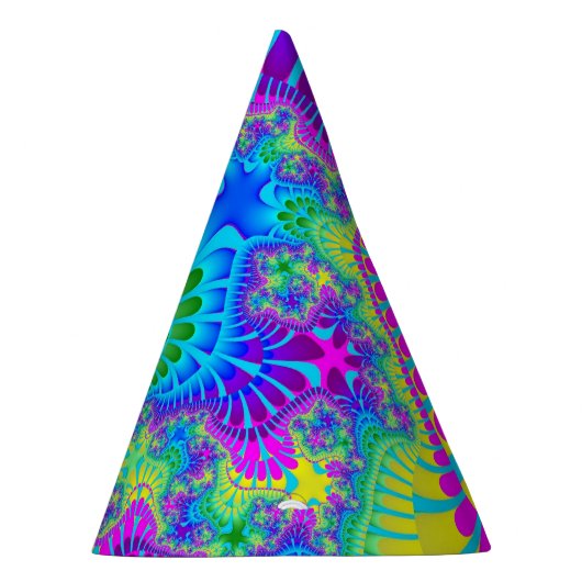 Sky Blue Rainbow Melt Partyhütchen (Rechts)