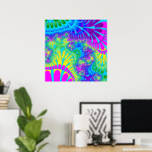 Sky Blue Rainbow Melt Poster (Heimbüro)