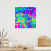 Sky Blue Rainbow Melt Poster (Küche)