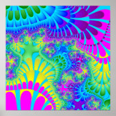 Sky Blue Rainbow Melt Poster (Vorne)