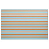Sky Blue, Schokolade und Beige Streifen Stoff (Fat Quarter (45,7 x 55,9 cm))