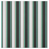 Sky Blue, Sea Green, Black, Lavender & Brown Stoff (Muster)