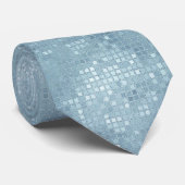 Sky Blue Sequin Effect Krawatte (Gerollt)