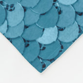 Sky blue shiny fabric with sequins, abstract backg fleecedecke (Ecke)