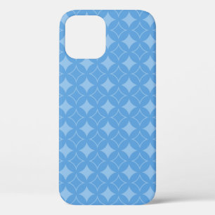 Sky Blue Shippo Muster iPhone 12 Hülle