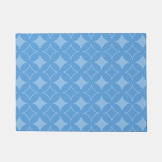 Sky Blue Shippo Muster Fußmatte (Vorderseite)
