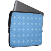 Sky Blue Shippo Muster Laptopschutzhülle (Vorne Rechts)