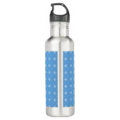 Sky Blue Shippo Muster Trinkflasche (Rückseite)