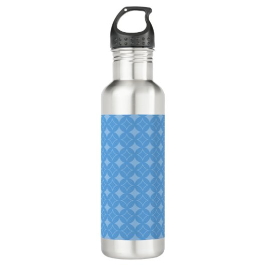 Sky Blue Shippo Muster Trinkflasche (Vorderseite)