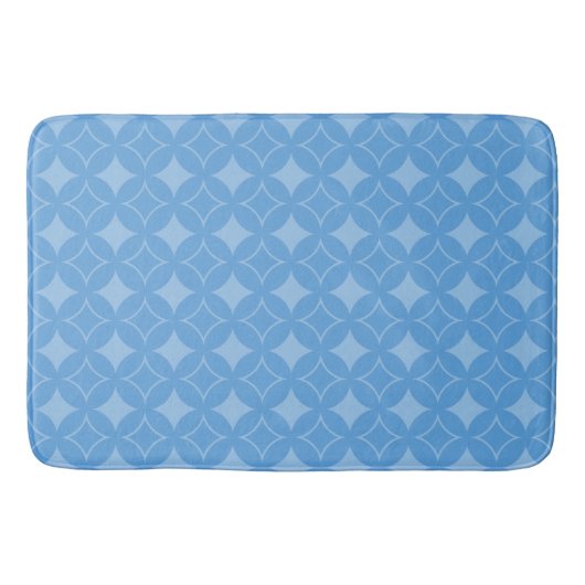 Sky blue shippo pattern badematte (Vorderseite)