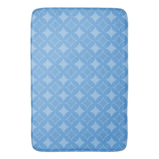Sky blue shippo pattern badematte (Vorderseite Vertikal)