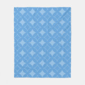 Sky blue shippo pattern fleecedecke (Vorderseite)
