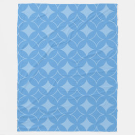 Sky blue shippo pattern fleecedecke