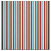 Sky Blue, Sienna, Black, Light Cyan und Dark Red Stoff (Muster)