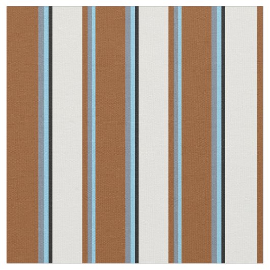 Sky Blue, Slate Gray, Brown, Light Cyan und Black Stoff (Nahaufnahme)