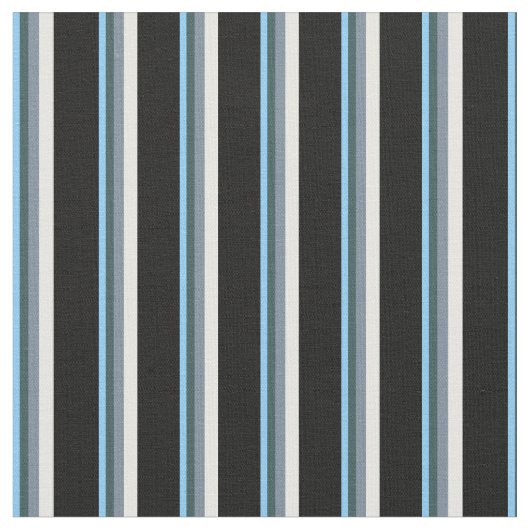 Sky Blue, Slate Gray, Minze Cream & Black Stoff (Nahaufnahme)
