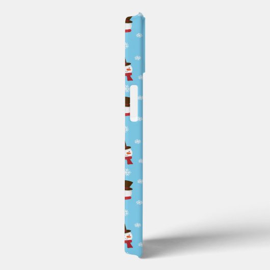 Sky Blue Snowman Phone Case (Rückseite / Rechts)