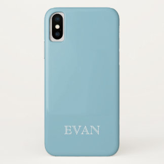 SKY BLUE Solid Color Background iPhone X Fall Case-Mate iPhone Hülle