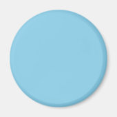 Sky Blue Solid Color Magnet (Vorne)