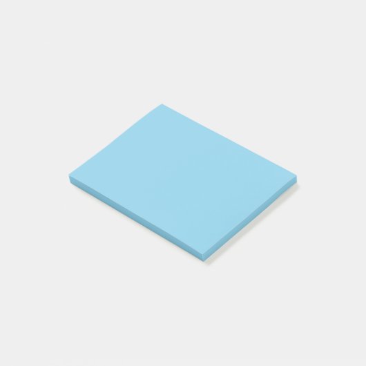 Sky Blue Solid Color Post-it Klebezettel (angewinkelt)
