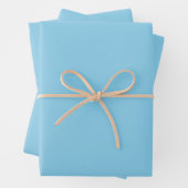 Sky Blue Solid Farbe Pastellfarbe Geschenkpapier Set (Beispiel)