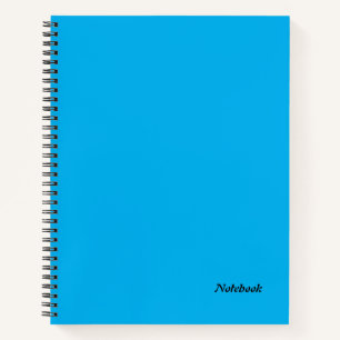 Sky Blue Spiral Notebook Notizblock