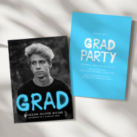 Sky Blue Spray Paint Foto Graduation Party