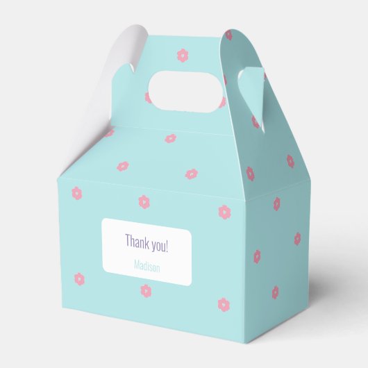 Sky Blue - Springtime Bunnies Gefallen Box Geschenkschachtel (Vorderseite)