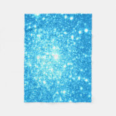 Sky Blue Stars Fleece Blanket (Vorderseite)