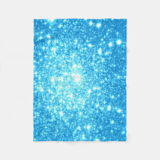 Sky Blue Stars Fleece Blanket