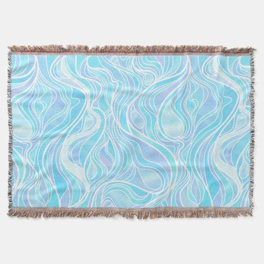 Sky Blue Stated Glass Abstrakt Decke (Vorderseite)