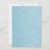 Sky Blue String Lights Baby Dusche Einladung (Rückseite)