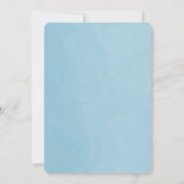 Sky Blue String Lights Baby Dusche Einladung (Rückseite)