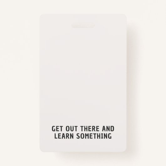 Sky Blue Stripe Homeschool Educator ID Badge Ausweis (Rückseite)