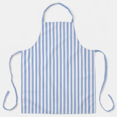 Sky Blue Stripe Pattern Apron Schürze (Vorderseite)