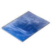 Sky Blue Stylish Personalisiert Notebook Notizblock (Linke Seite)