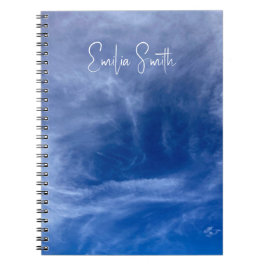 Sky Blue Stylish Personalisiert Notebook Notizblock