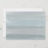 Sky Blue Stylish Simple Modern Typografy Foto Save The Date (Rückseite)