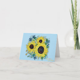 Sky Blue "Sunny Day" Card Dankeskarte
