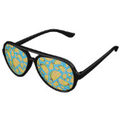 Sky blue tacos partybrille (Schrägansicht)