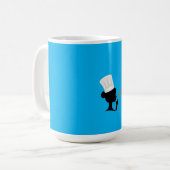 Sky Blue Tasse mit Cooking Women Design (Vorderseite Links)