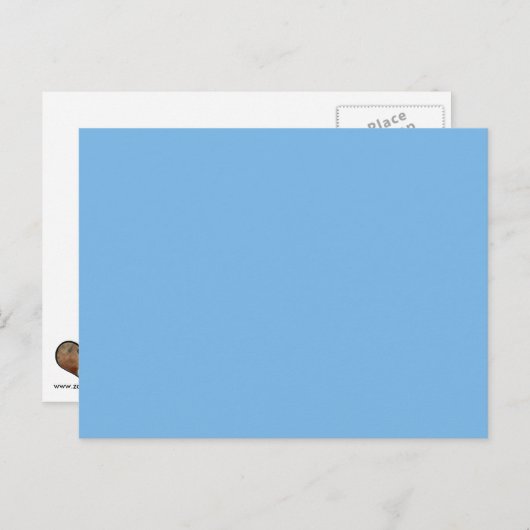 Sky Blue Template Postkarte (Vorne/Hinten)