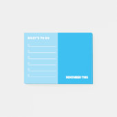 Sky Blue To Do & Remember Notes Post-it Klebezettel (Vorderseite)