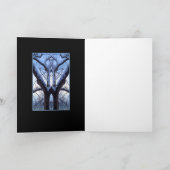 Sky Blue Tree Design Card Karte (Innenseite)
