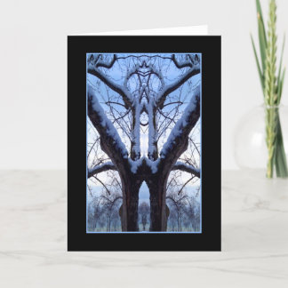 Sky Blue Tree Design Card Karte